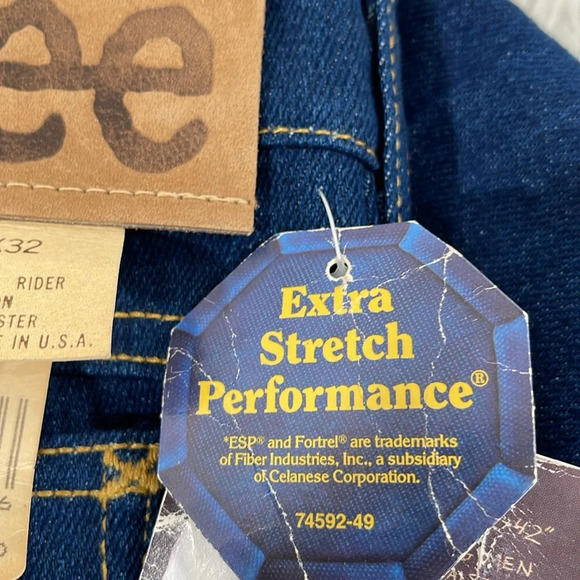 LEE VINTAGE COMFORT STRETCH BLUE JEANS 46x32 MADE IN USA NEW - Picture 11 of 11
